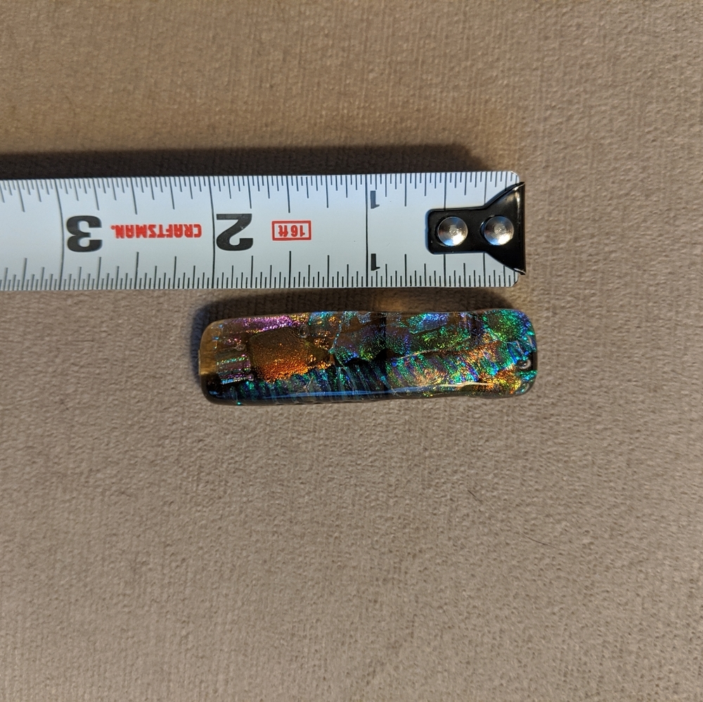 Iridescent glass pendant